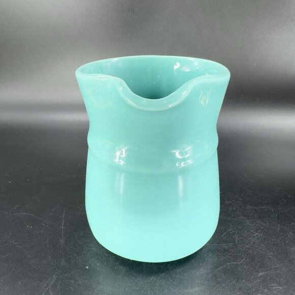 Metlox Poppytrail California Pottery Blue Green Turquoise Small Pitcher Carafe - Picture 5 of 11